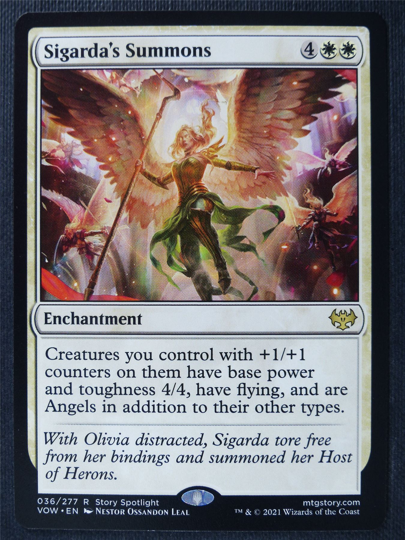 Sigarda's Summons - Crimson Vow - Mtg Card #2GB