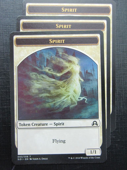 MTG Magic Token Cards: SPIRIT x3 # 17J92