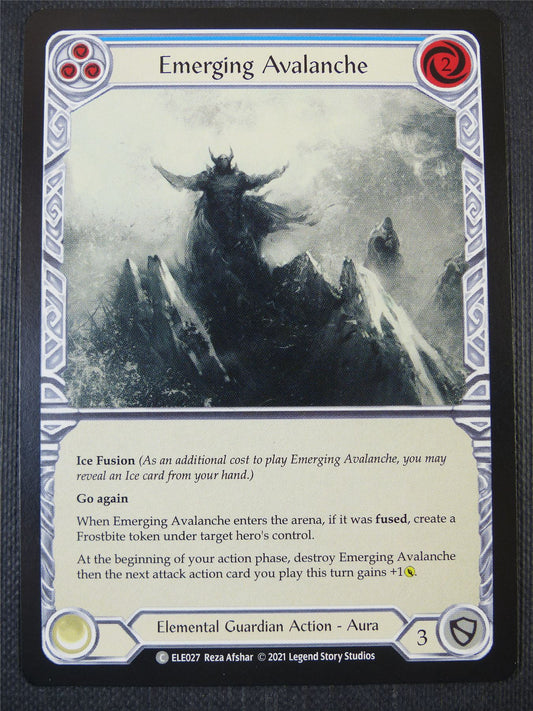 Emerging Avalanche - Blue - Tales of Aria 1st ed - Flesh and Blood Card #65J