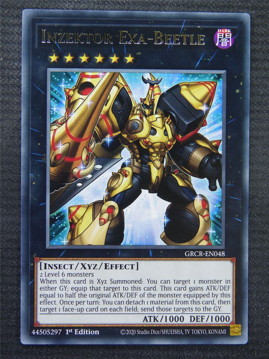 Inzektor Exa-Beetle GRCR Rare - 1st ed - Yugioh Card #8ST