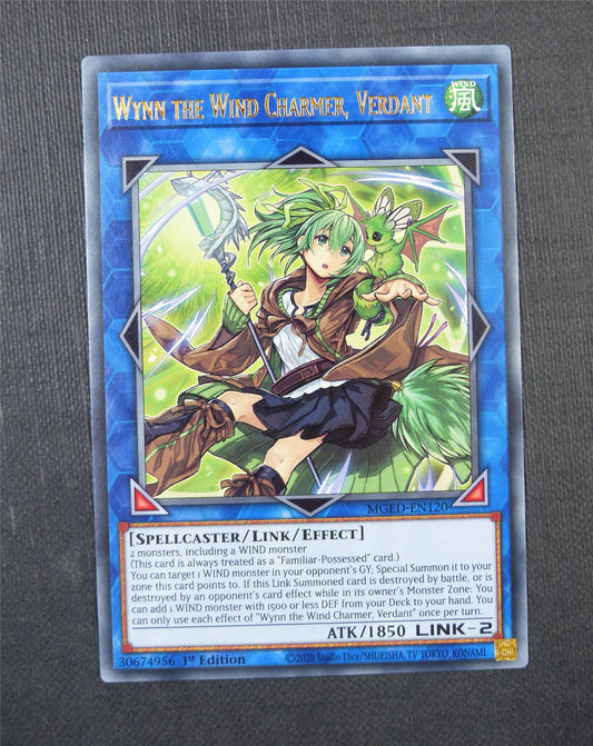 Wynn the Wind Charmer Verdany MGED 1st Ed - Yugioh Card #5FJ