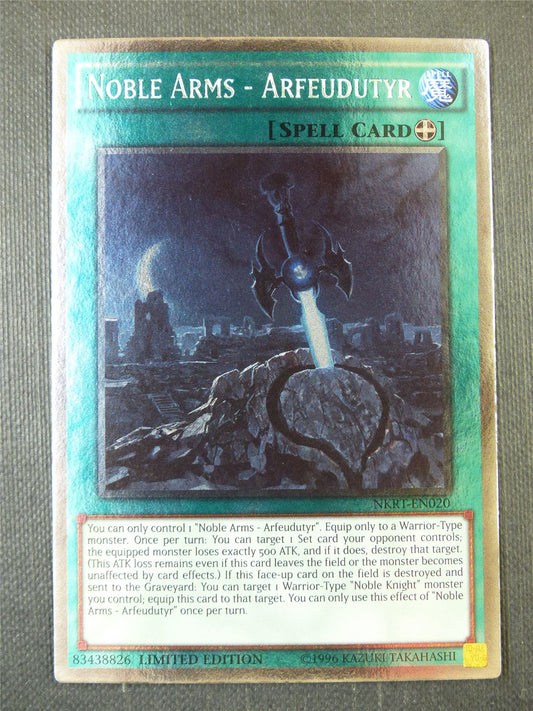 Noble Arms - Arfeudutyr NKRT Platinum Rare - lim ed Yugioh Card #9ED