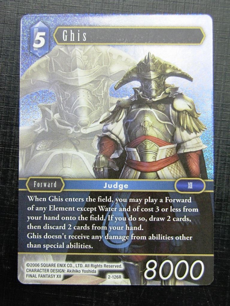 GHIS 2-126R FOIL - Final Fantasy Card # 1J11