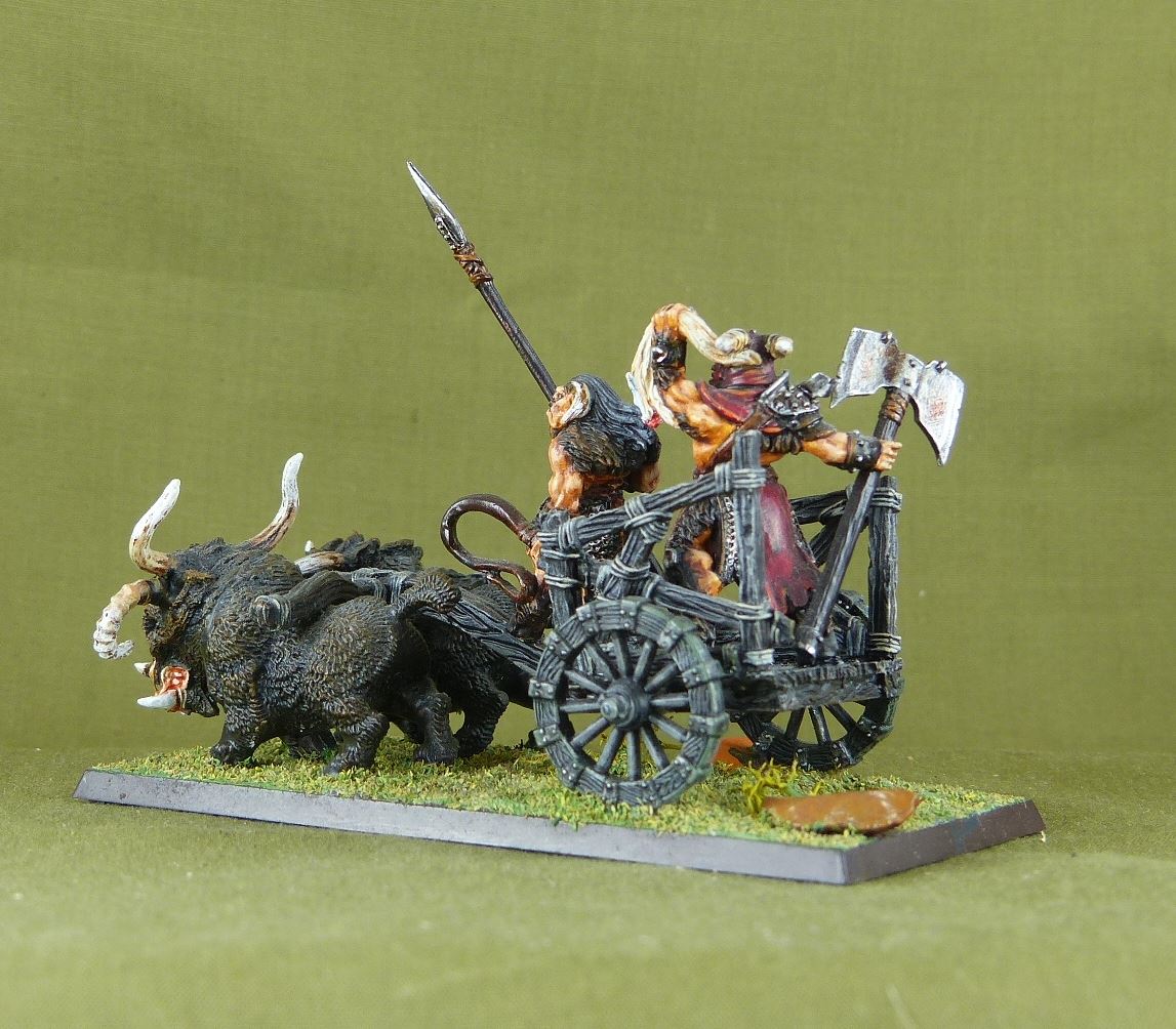 Classic Metal Beastmen Chariot - Painted - Chaos - Beasts Of Chaos - Warhammer Fantasy AoS #14A