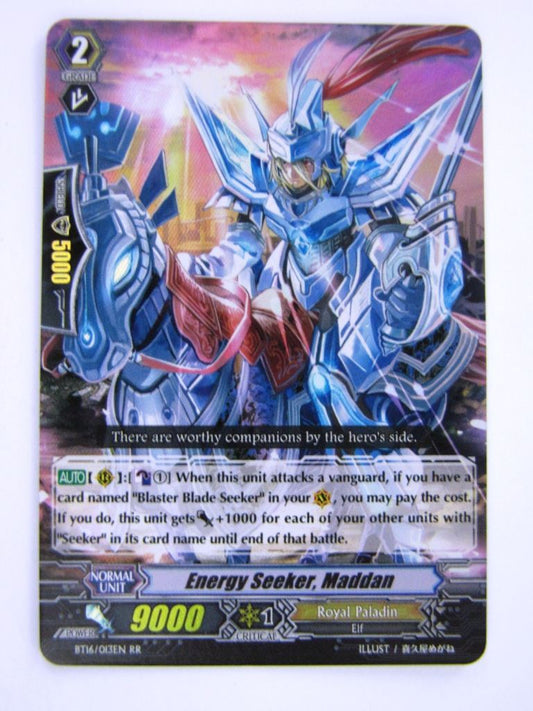 Vanguard Cards: ENERGY SEEKER, MADDAN BT16 RR # 4A83