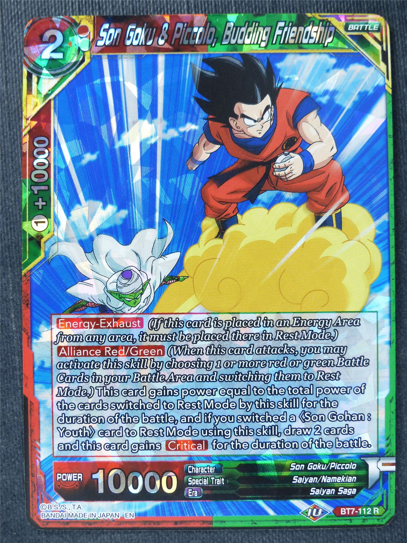 Son Goku & Piccolo Budding Friendship - Dragon Ball Super Cards #WY
