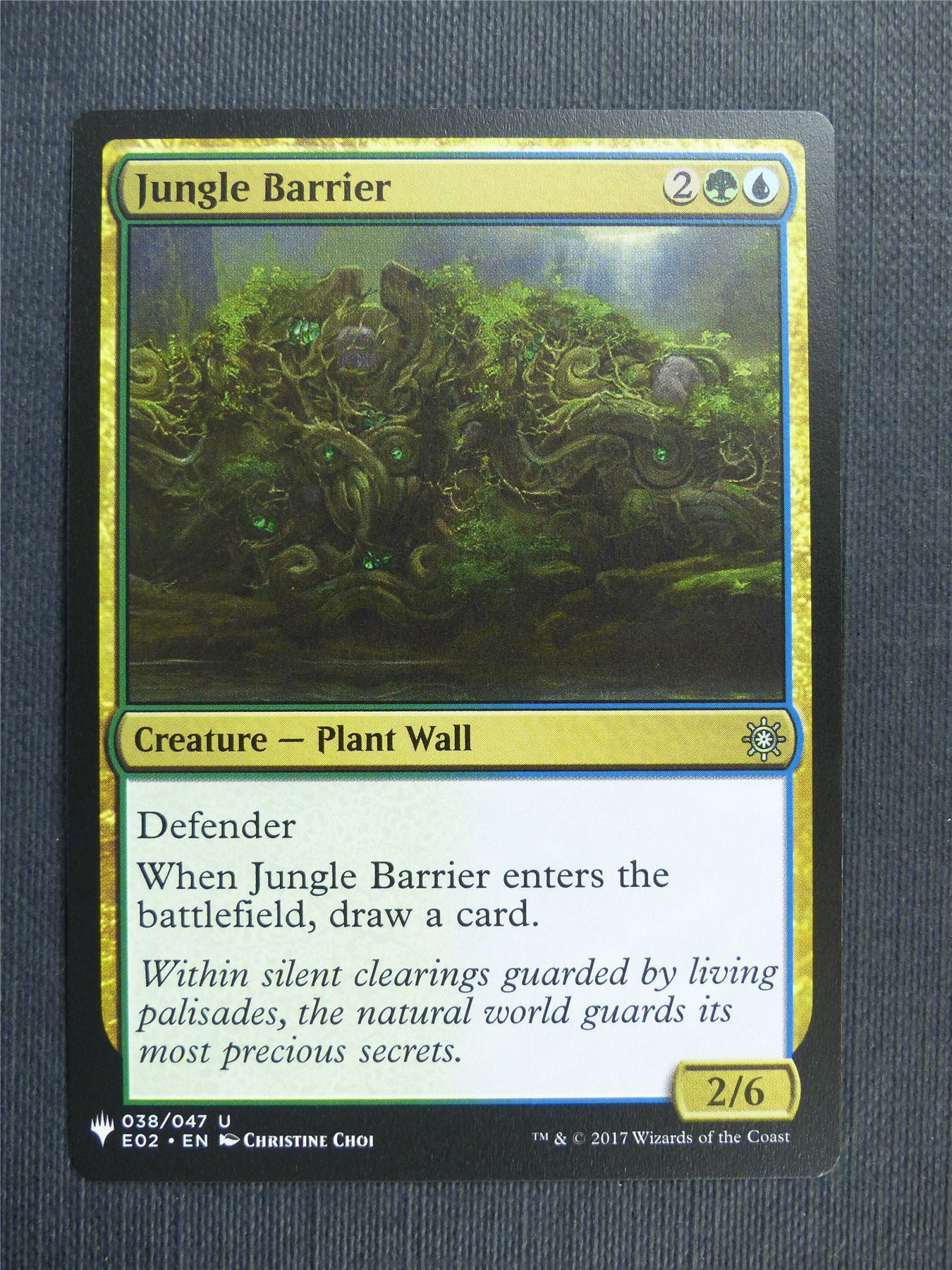 Jungle Barrier - Mtg Magic Cards #2FT