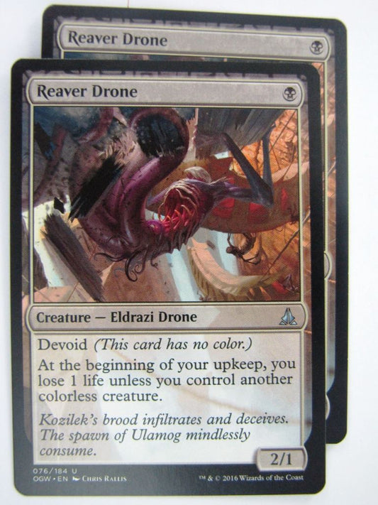 MTG Magic Cards: Oath of the Gatewatch: REAVER DRONE x2 # 4J67