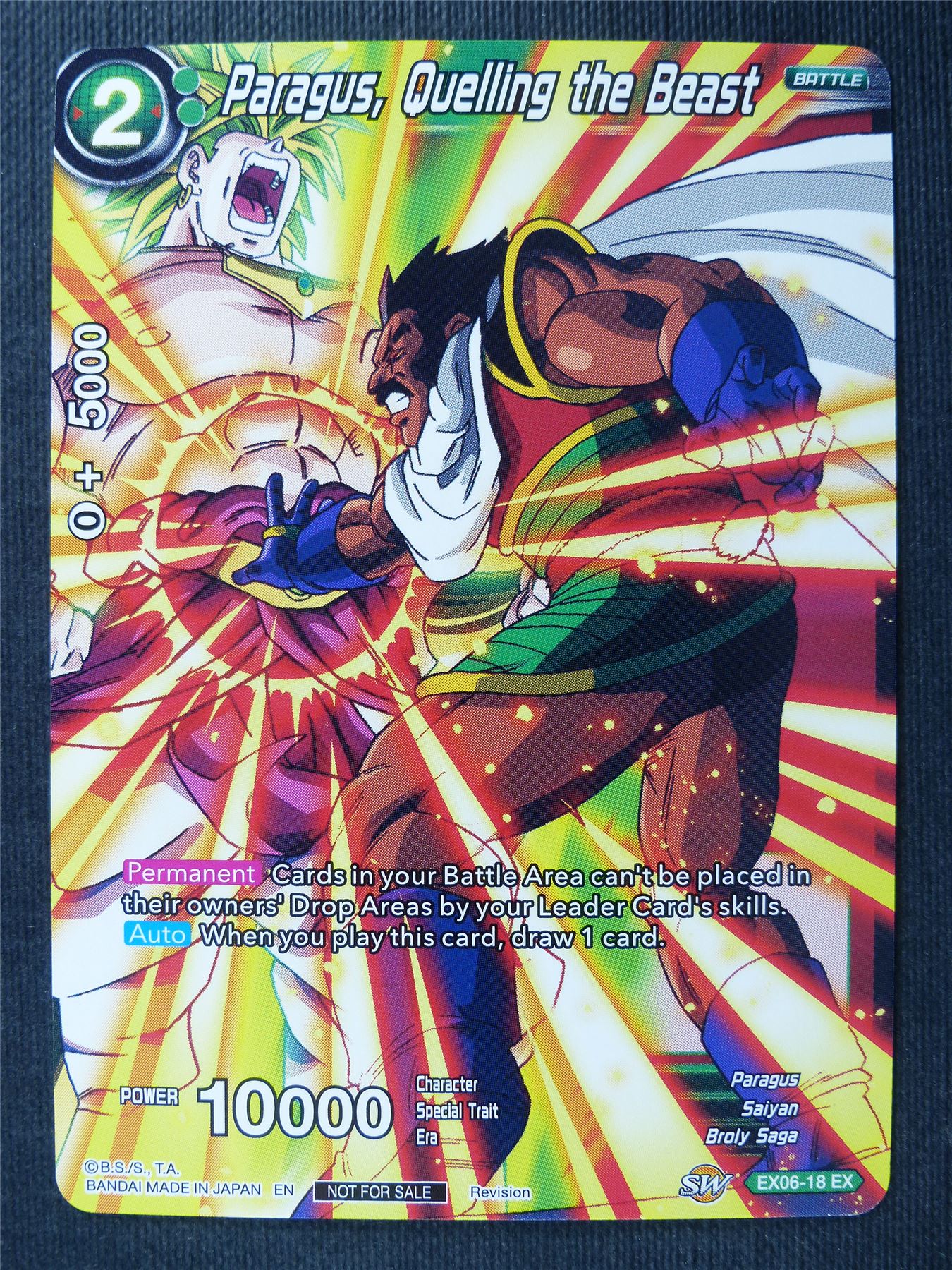 Paragus Quelling the Beast - Dragon Ball Super Cards #RK