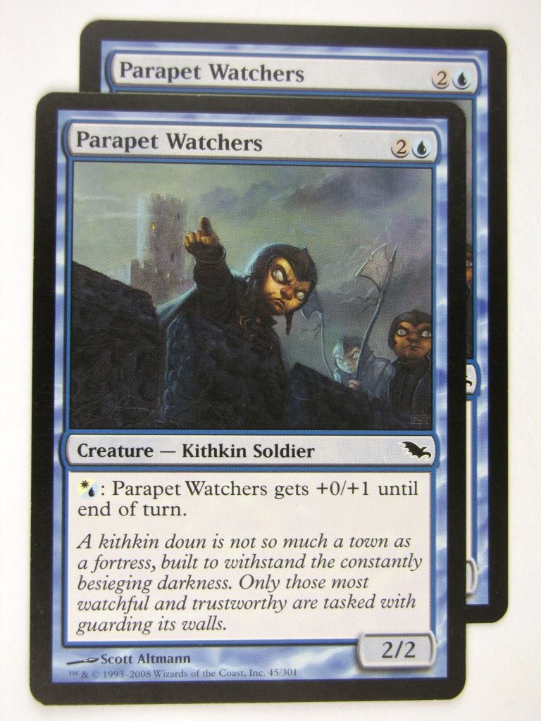 MTG Magic: the Gathering Cards: PARAPET WATCHERS x2: SHM