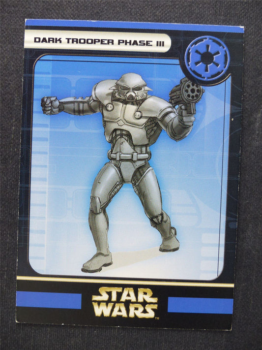 Dark Trooper Phase III 36/60 - Star Wars Miniatures Spare Cards #90