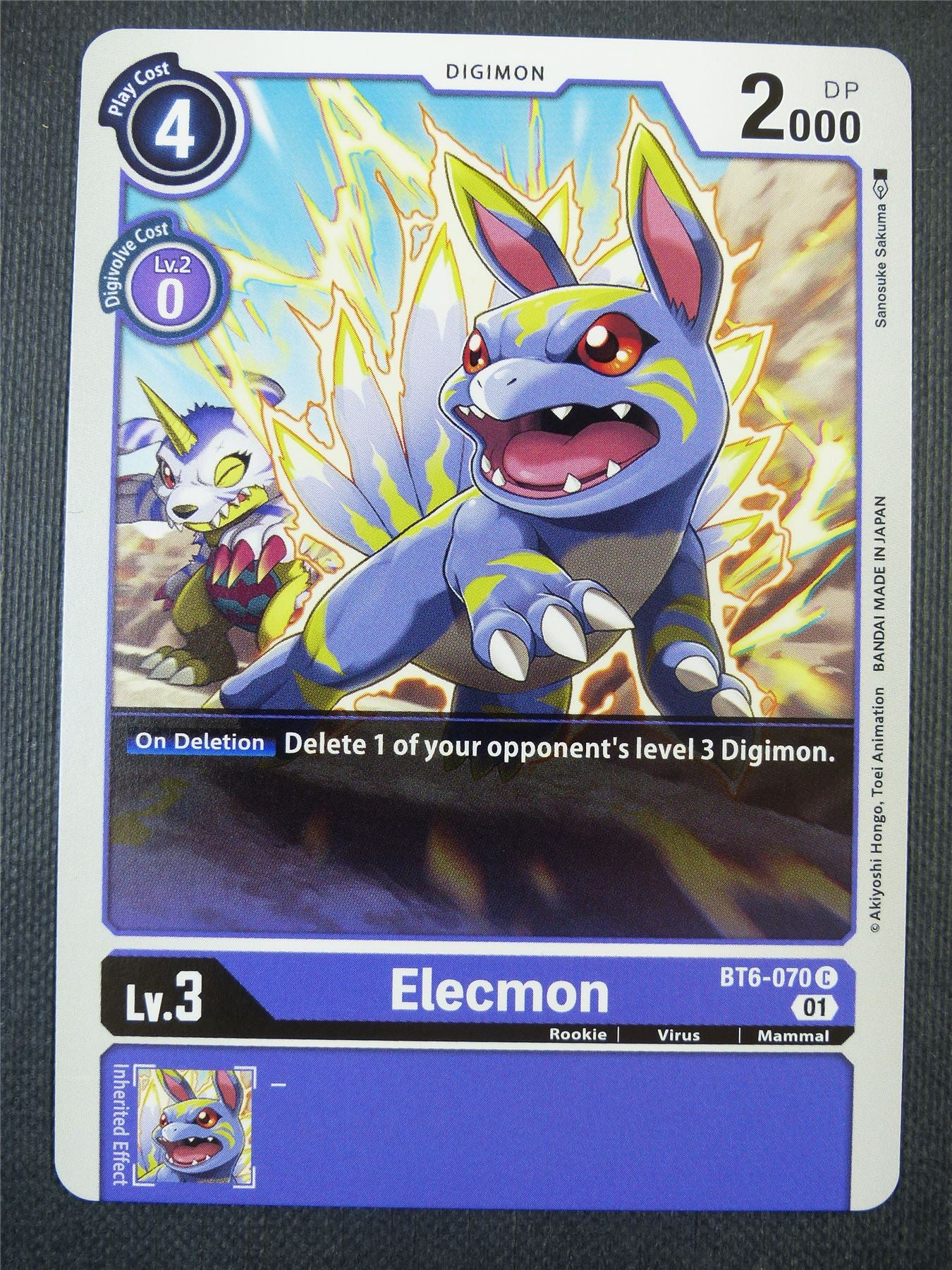 Elecmon BT6-070 C - Digimon Card #61A