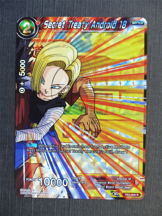 Secret Treaty Android 18 R - Dragon Ball Super Cards #6AU