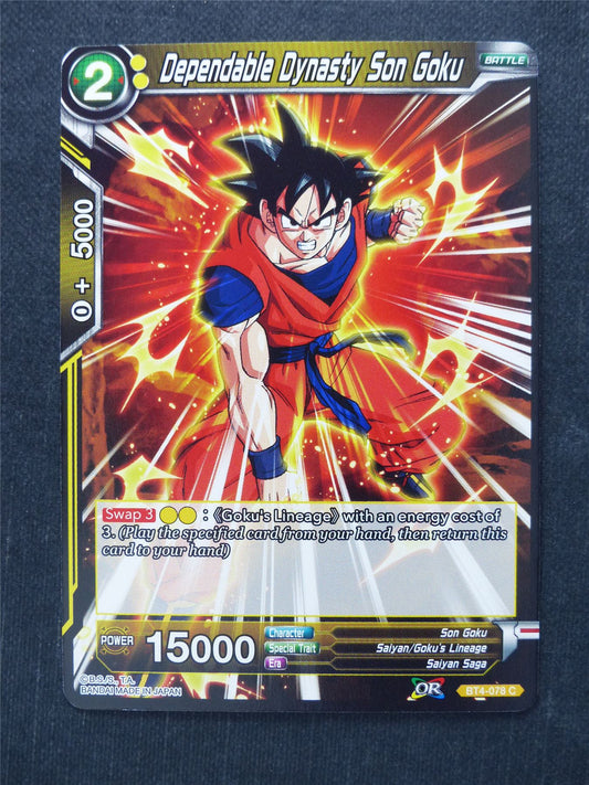 Dependable Dynasty Son Goku - Dragon Ball Super Cards #IG