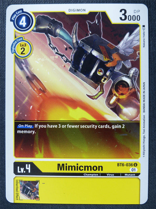 Mimicmon BT6-036 U - Digimon Card #4JH