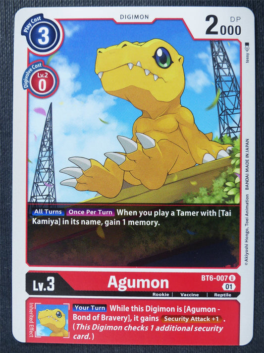 Agumon BT6-007 U - Digimon Card #4JM