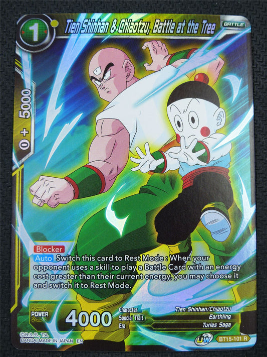 Tien Shinhan & Chiaotzu Battle at the Tree BT15 R Foil - Dragon Ball Super Card #60D
