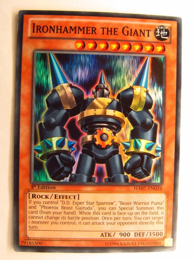 IRONHAMMER THE GIANT HA07 SUPER RARE - Yugioh Card