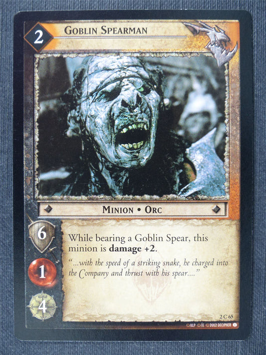 Goblin Spearman 2 C 65 - LotrR Cards #3E3