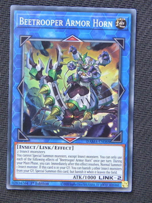 Beetrooper Armor Horn DAMA - Super Rare - Yugioh Card #5W6