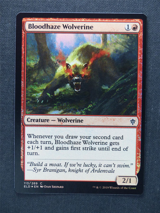 Bloodhaze Wolverine Foil - Mtg Magic Cards #R0