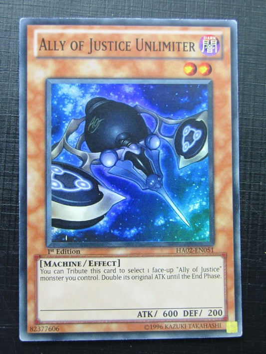 Ally of Justice Unlimiter HA02 Super Rare - 1st ed - Yugioh Card # 1C43