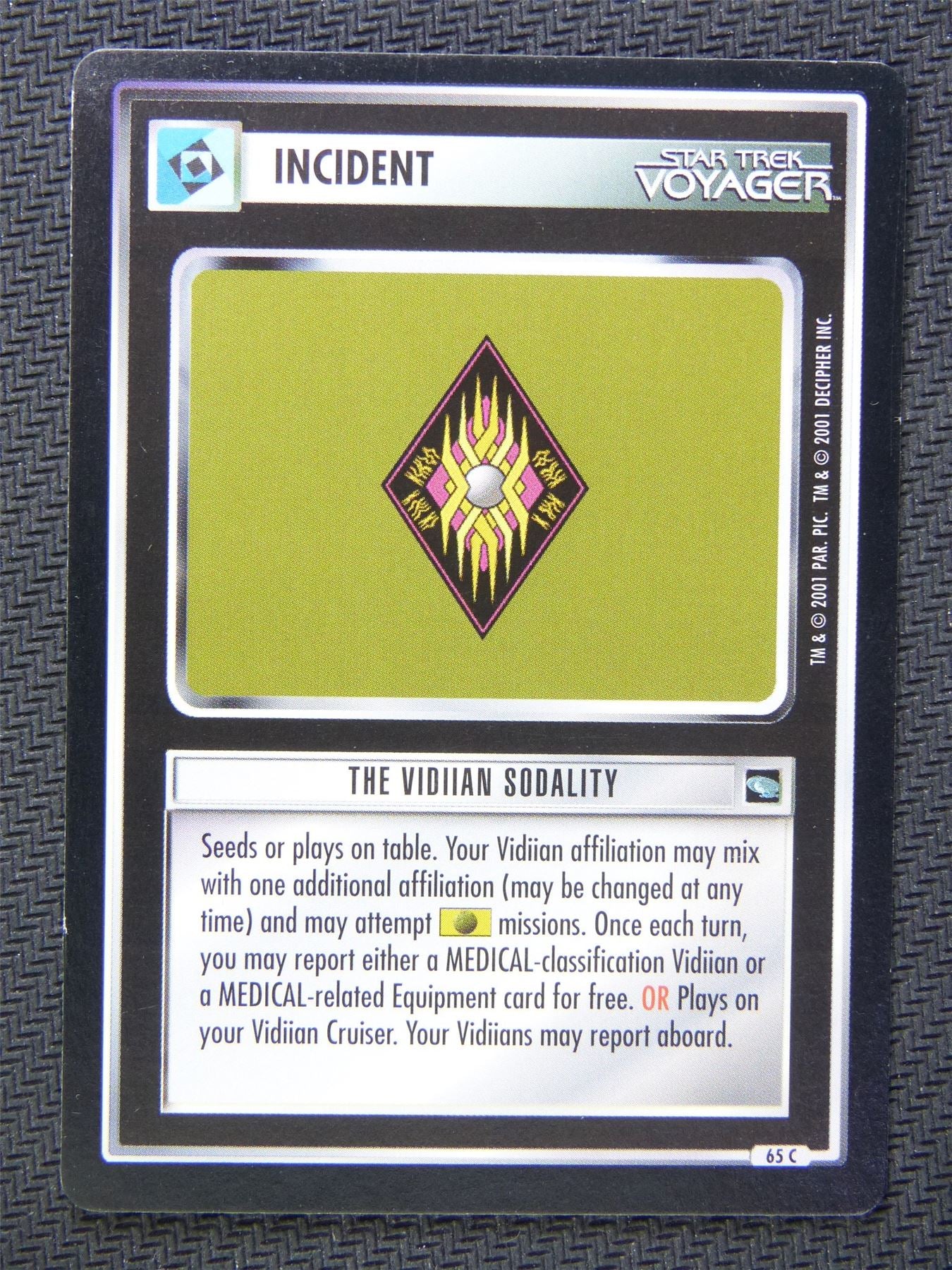 Incident The Vidiian Sodality - Star Trek CCG Voyager #5B8