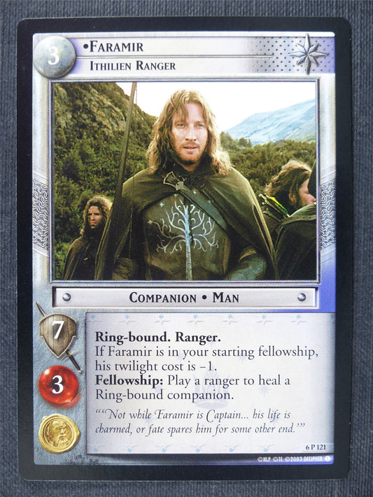 Faramir 6 P 121 - LotrR Cards #3DC