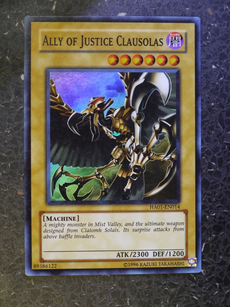 Yugioh Cards: ALLY OF JUSTICE CLAUSLAS HA01 SUPER RARE # 3C7