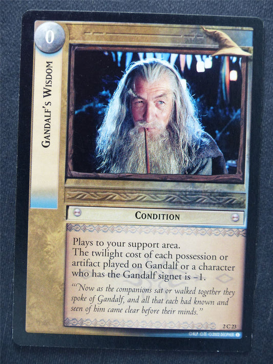 Gandalf's Wisdom 2 C 23 - LotR Cards #VD