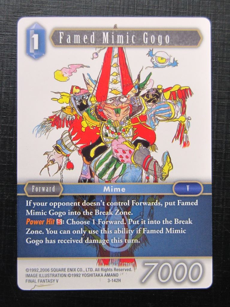 Famed Mimic Gogo 3-142H - Final Fantasy Card # 6I49