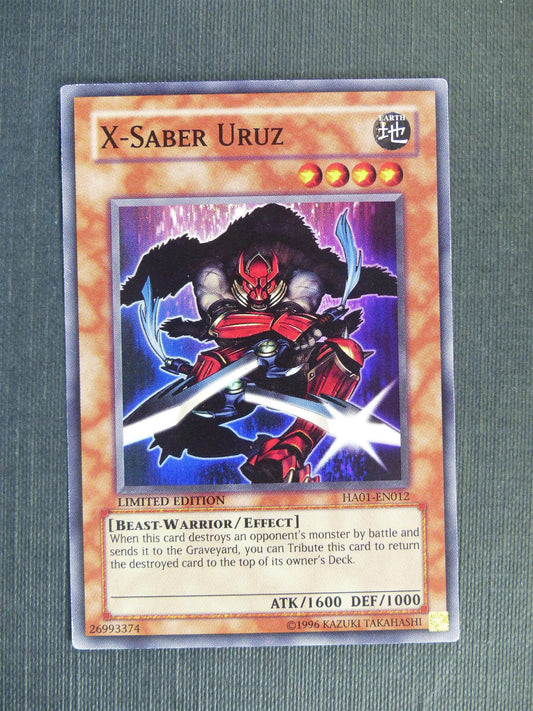 X-Saber Uruz HA01 Super Rare - limited ed - Yugioh Cards #16X