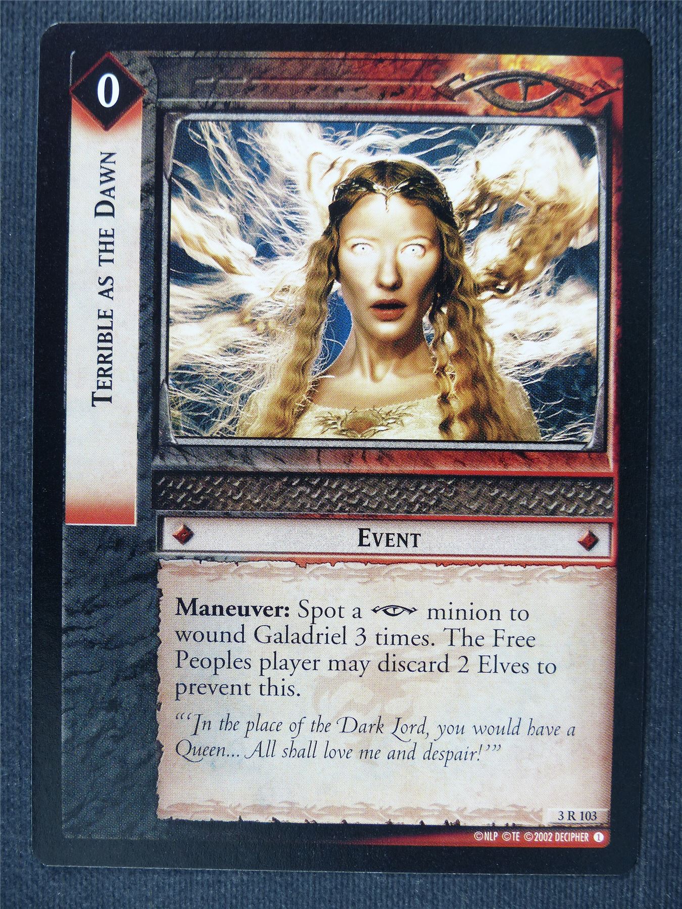 Terrible as the Dawn 3 R 103 - LotrR Cards #3BP