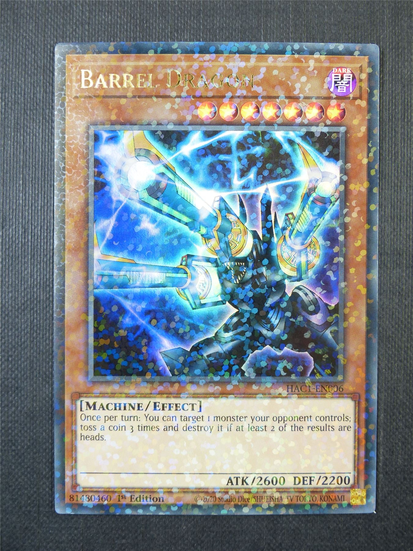 Barrel Dragon HAC1 Terminal Rare - 1st ed Yugioh Card #9RH