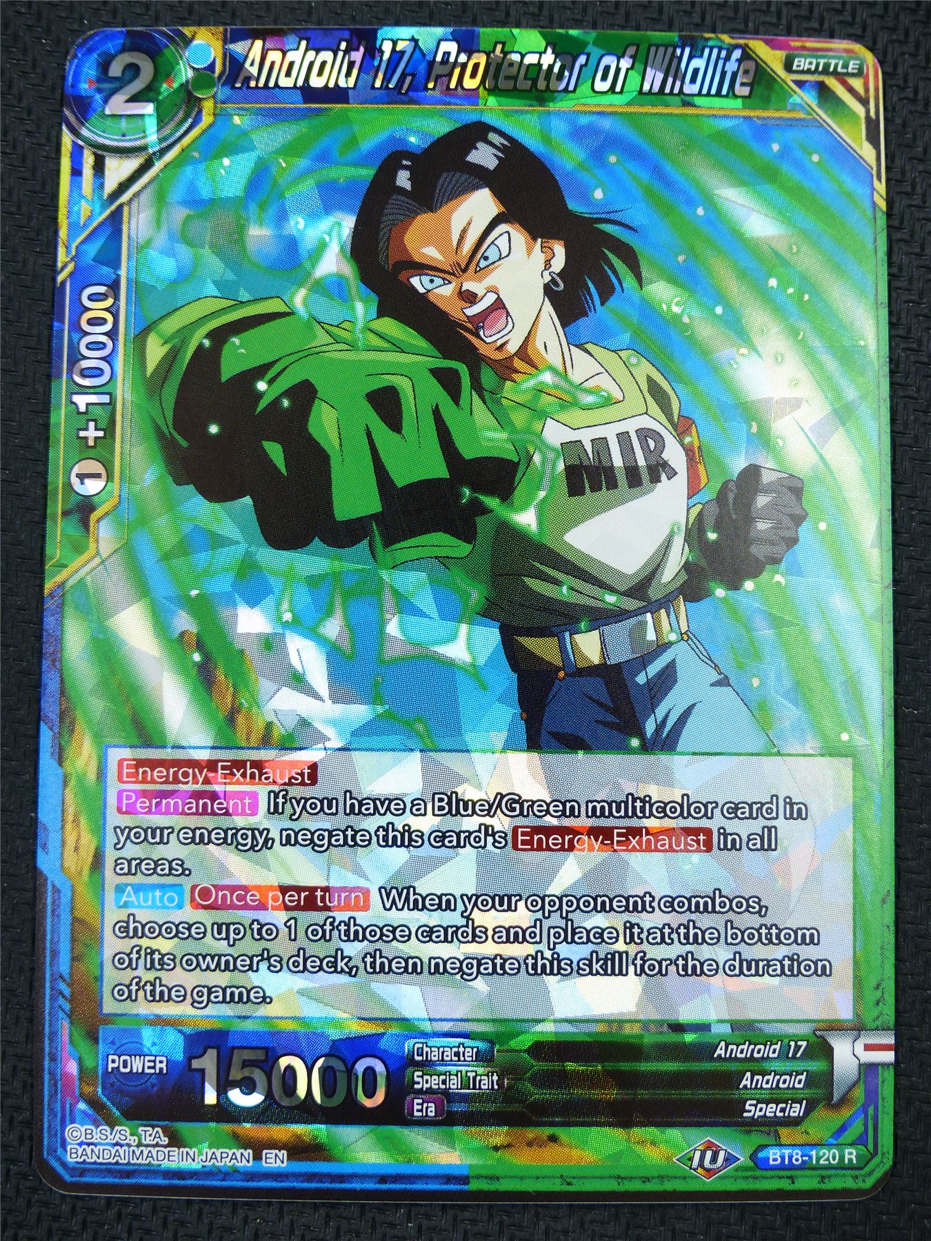 Android 16 Protector of Wildlife BT8 R - Dragon Ball Super Card #60T