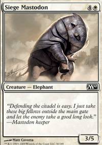 Mtg Magic Card: M10 : Siege Mastodon