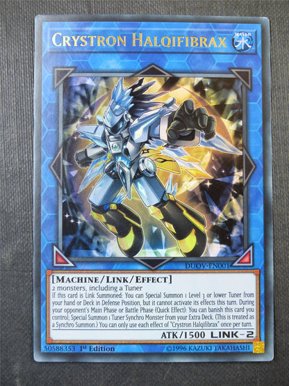 Crystron Halqifibrax DUOV Ultra Rare - 1st ed Yugioh Card #2MB