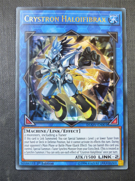 Crystron Halqifibrax DUOV Ultra Rare - 1st ed Yugioh Card #2MB