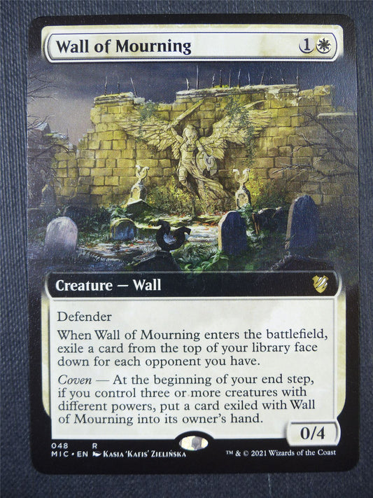 Wall of Mourning Extended art - Mtg Card #81Q