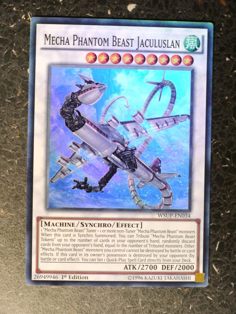 Yugioh Cards:MEGA PHANTOM BEAST JACULUSLAN WSUP SUPER RARE # 8H1