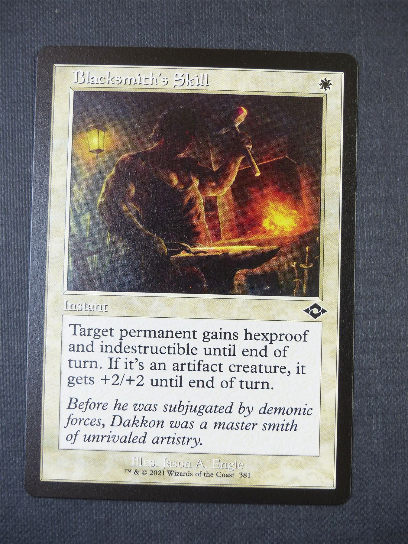 Blacksmiths Skill Retro Frame - Mtg Card #53C