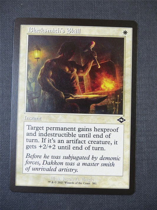 Blacksmiths Skill Retro Frame - Mtg Card #53C