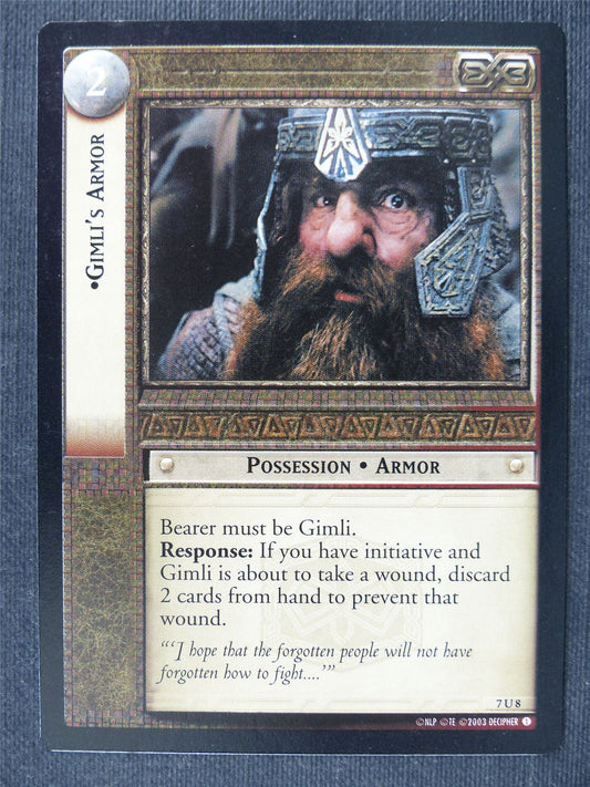 Gimli's Armor 7 U 8 - LotrR Cards #3HC