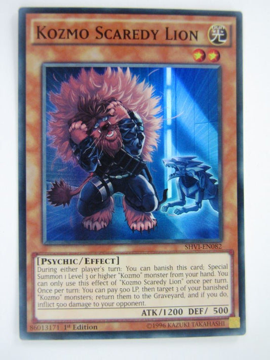 Yugioh Cards: KOZMO SCAREDY LION SHVI SUPER RARE # 11J35