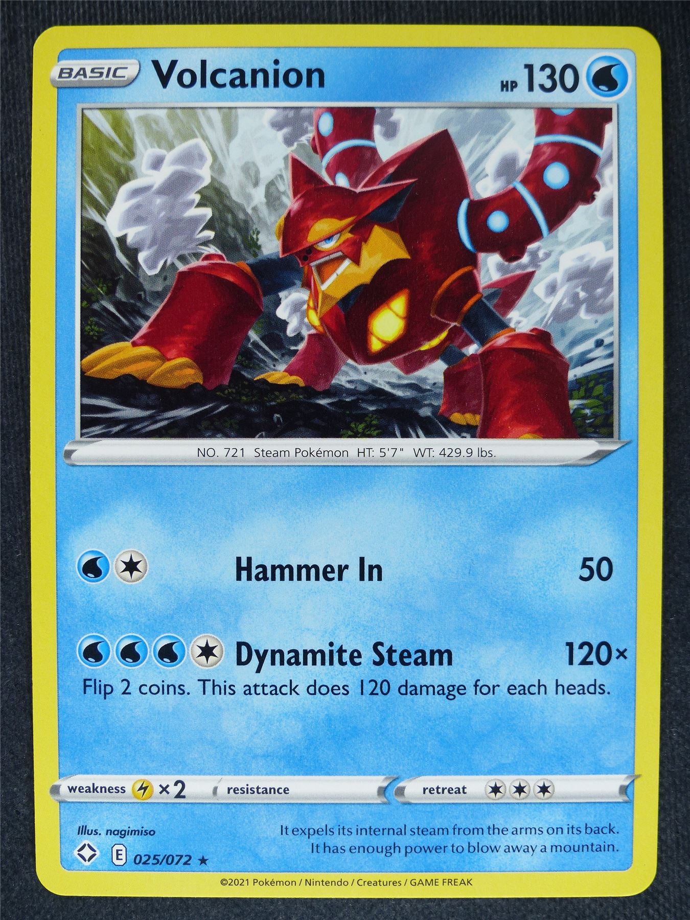 Volcanion 025/072 Mint - Pokemon Cards #2P