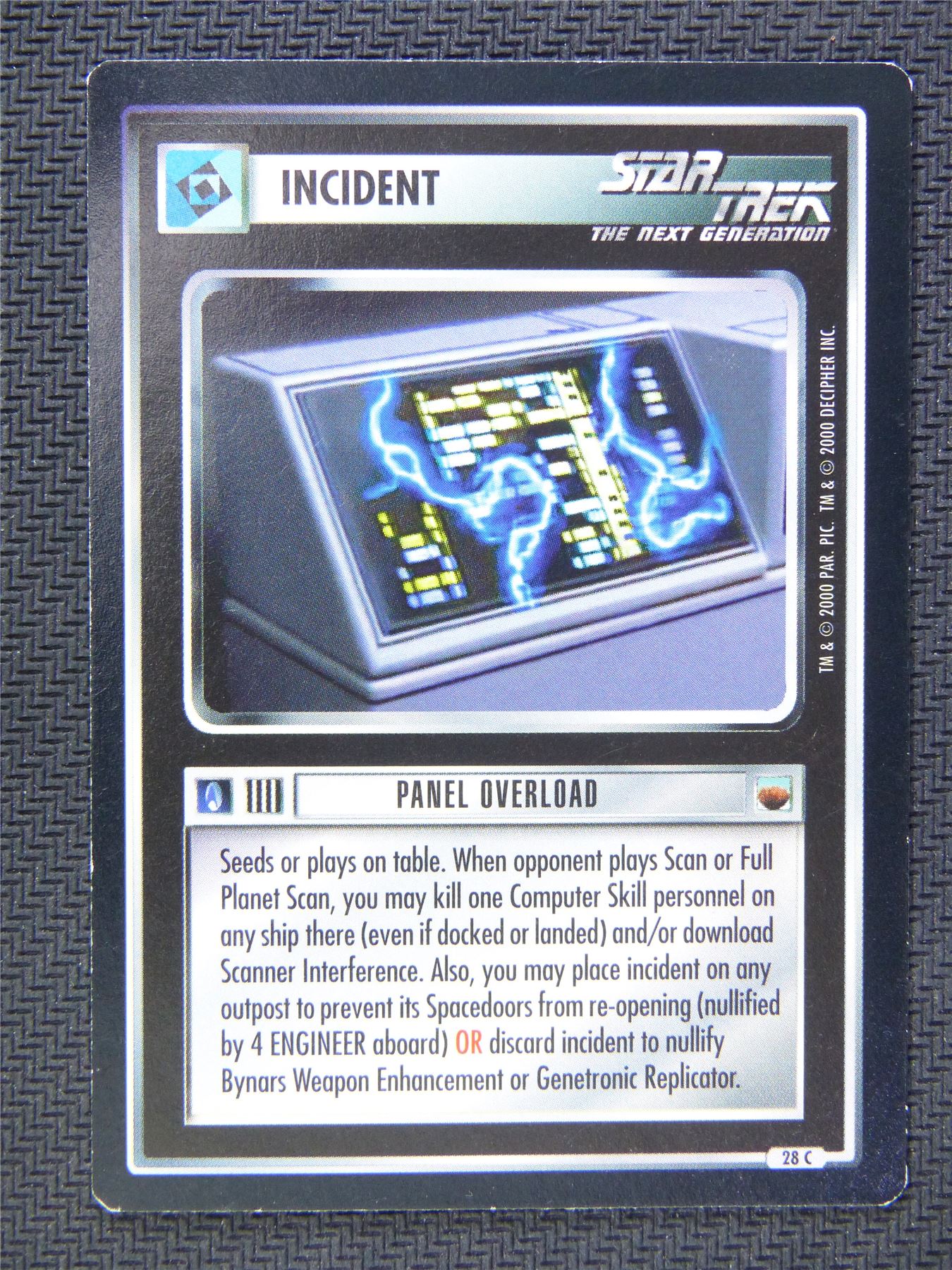 Incident Panel Overload - Star Trek CCG Next Gen #59N