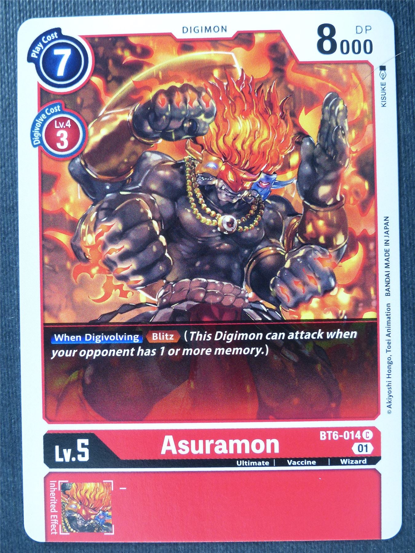 Asuramon BT6-014 C - Digimon Card #4IX