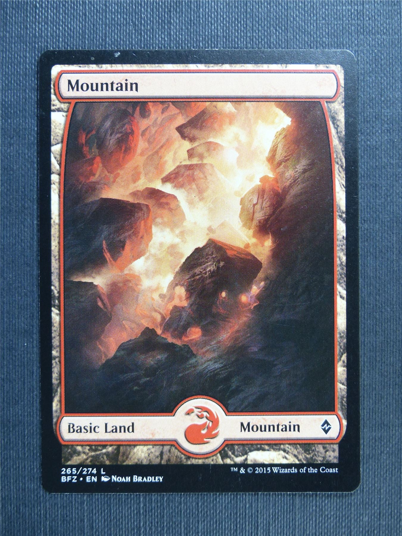 Mountain Full Art Zendikar 265/274 - Mtg Magic Cards #PN