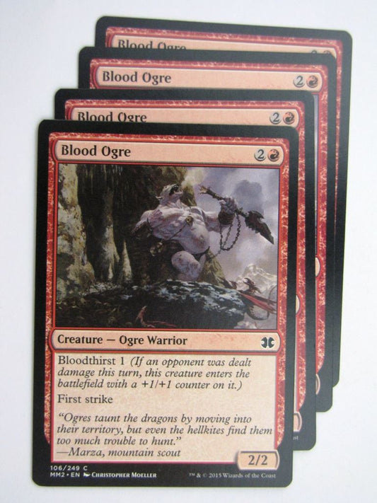 MTG MODERN MASTERS TWO: BLOOD OGRE x4 # 28C9
