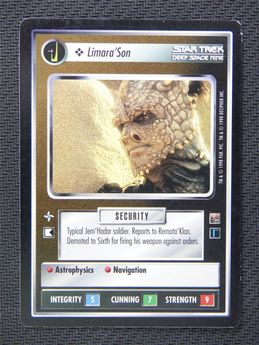 Limara Son Black Border - Star Trek CCG Deep Space Nine #52S